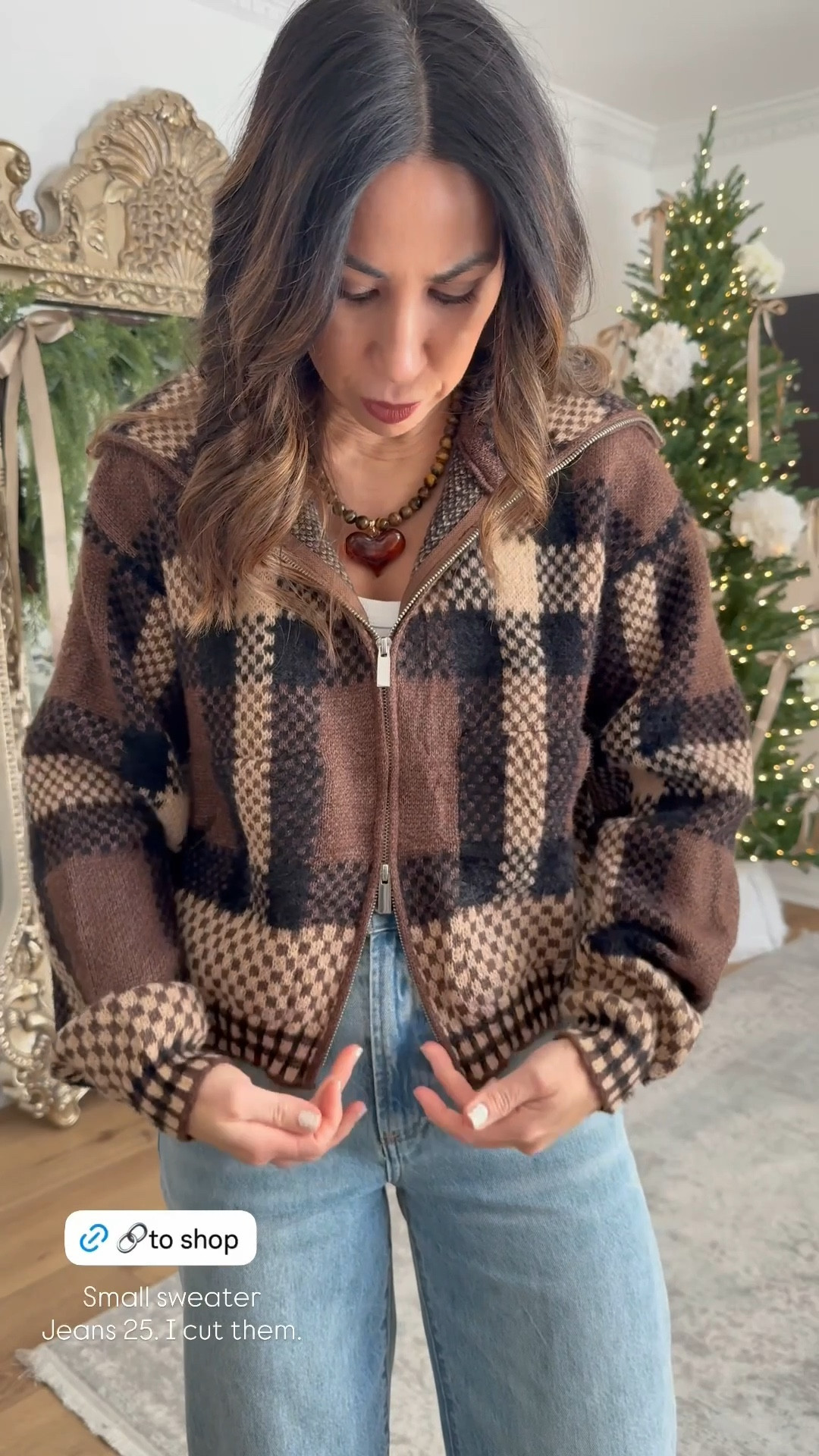 Small sweater. 25 jeans. I cut them.

#LTKFindsUnder50 #LTKOver40