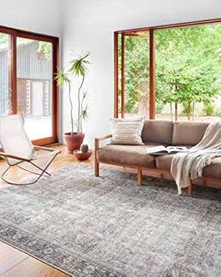 Loloi II WYN-07 Wynter Area Rugs, 5'-0" x 7'-6", Grey/Charcoal | Amazon (US)