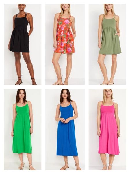 $12 throw on snd go dresses from Old Navy! I get a small. The short ones are great as swim coverups too! 
.


#LTKover40 #LTKSeasonal #LTKsalealert