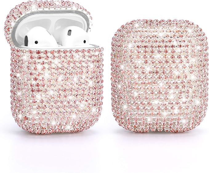 Gdrtwwh Diamond AirPods Case,Handmade Luxury Rhinestone Protective Charging Cases Hard Carrying C... | Amazon (US)