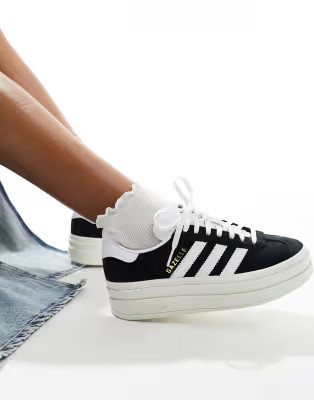 adidas Originals Gazelle Bold sneakers in black | ASOS (Global)