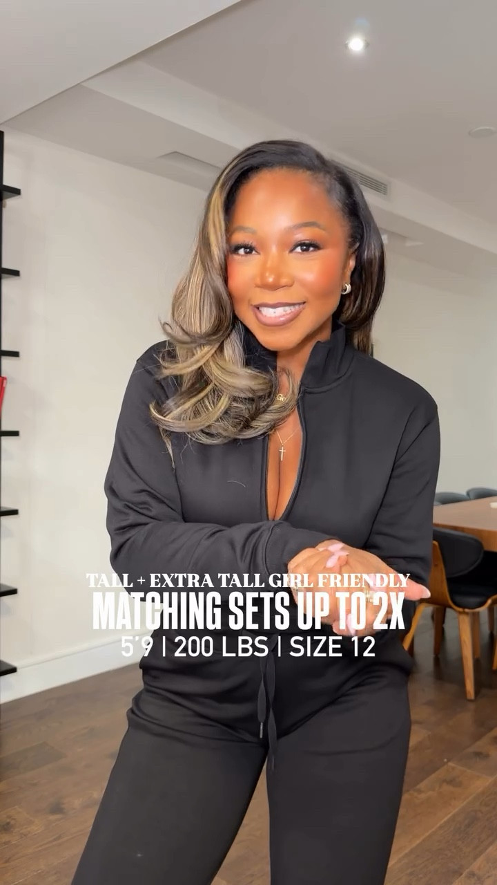 LOVE these sets!! Very affordable and perfect for daily wear and travel!! I am 5’9 200 lbs wearing a small top for how I wanted it to fit and large tall bottoms, the brand runs big TO ME.

#LTKTravel #LTKMidsize #LTKTall