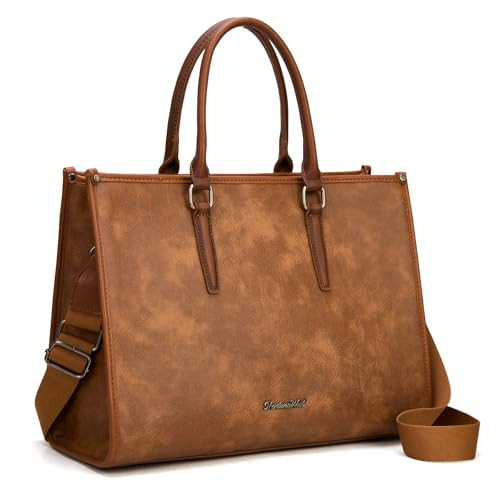 Montana West Laptop Tote Bag for Women 15.6 Inch Computer Bags Business Office Work Briefcase Wit... | Amazon (US)
