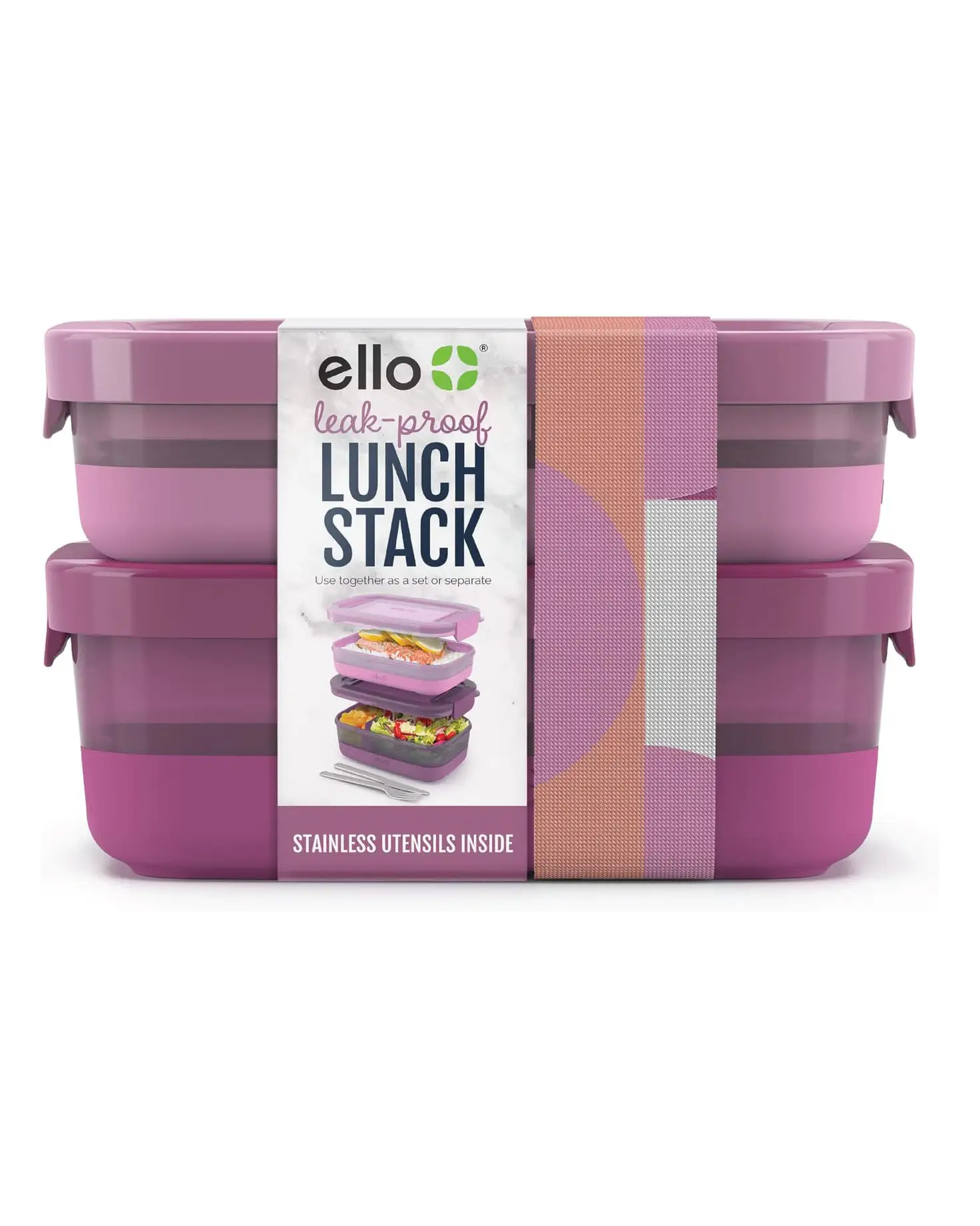 Ello Lunch Stack Bento Box 2-Pack | Zappos.com