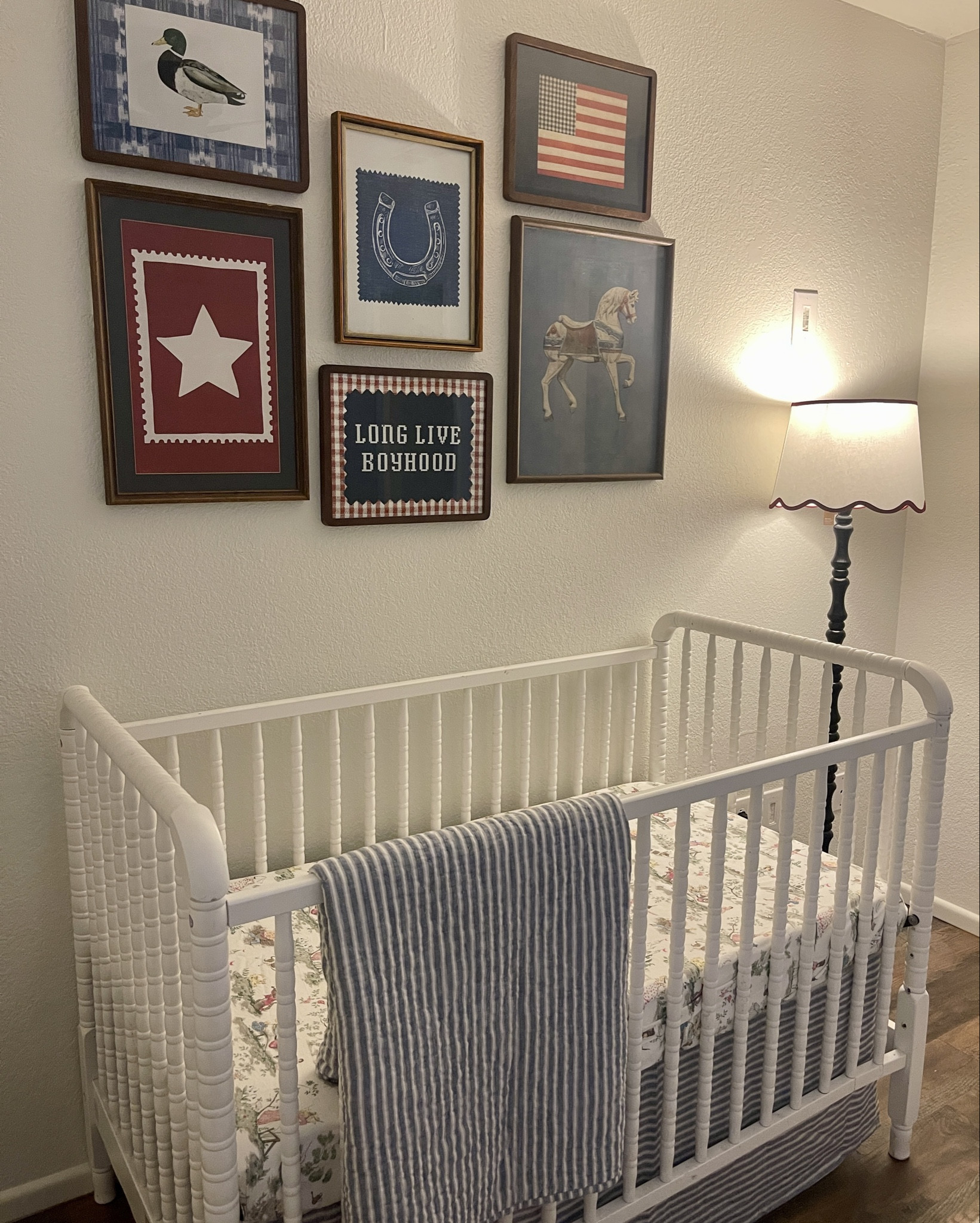 Americana boy nursery, the perfect vintage feels! Red white and blue! 


Nursery, Americana, vintage, western, boy nursery, cottage core 

#LTKBaby #LTKSaleAlert #LTKHome