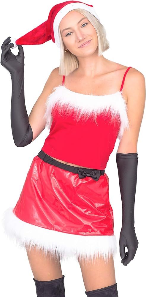 Mean Girls Jingle Bell Santa Claus Halloween Costume Set | Amazon (US)
