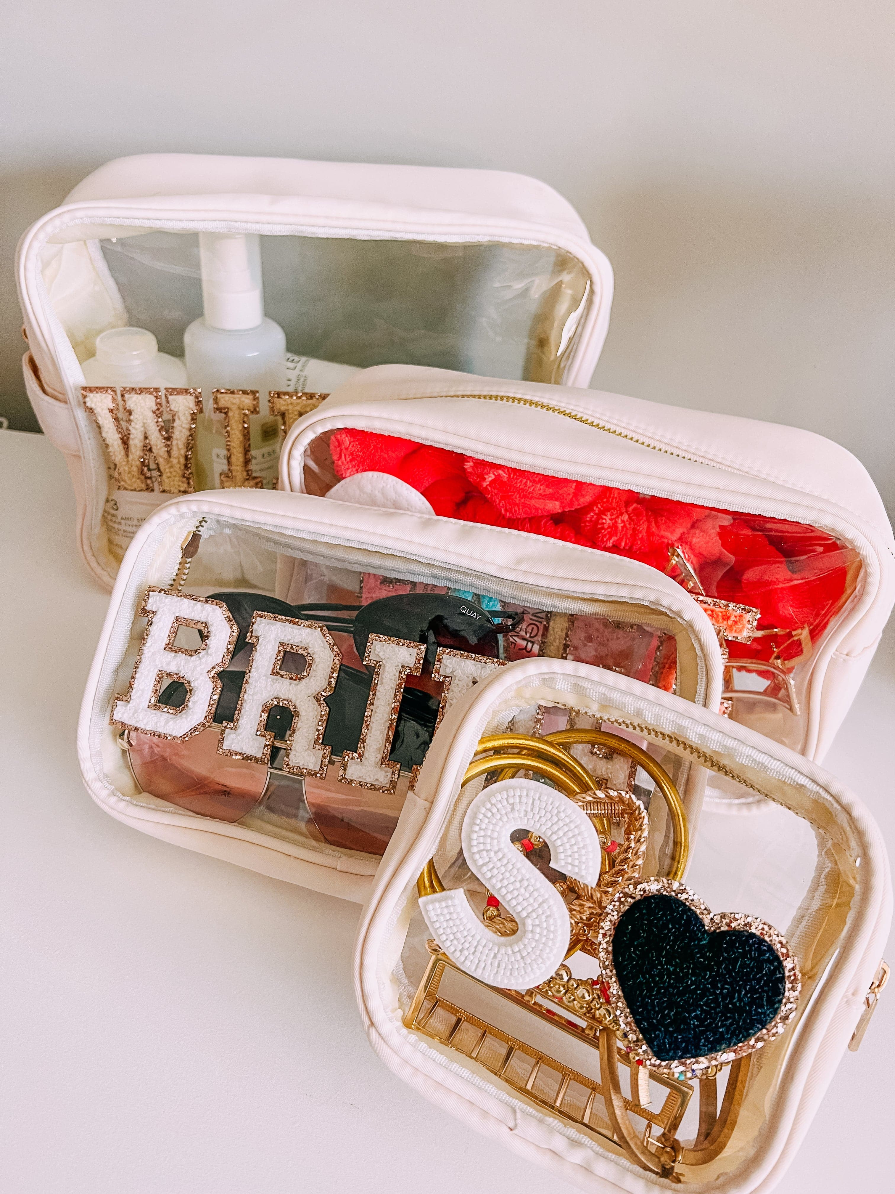 Clear Makeup Bag Collection - PLAIN | KenzKustomz