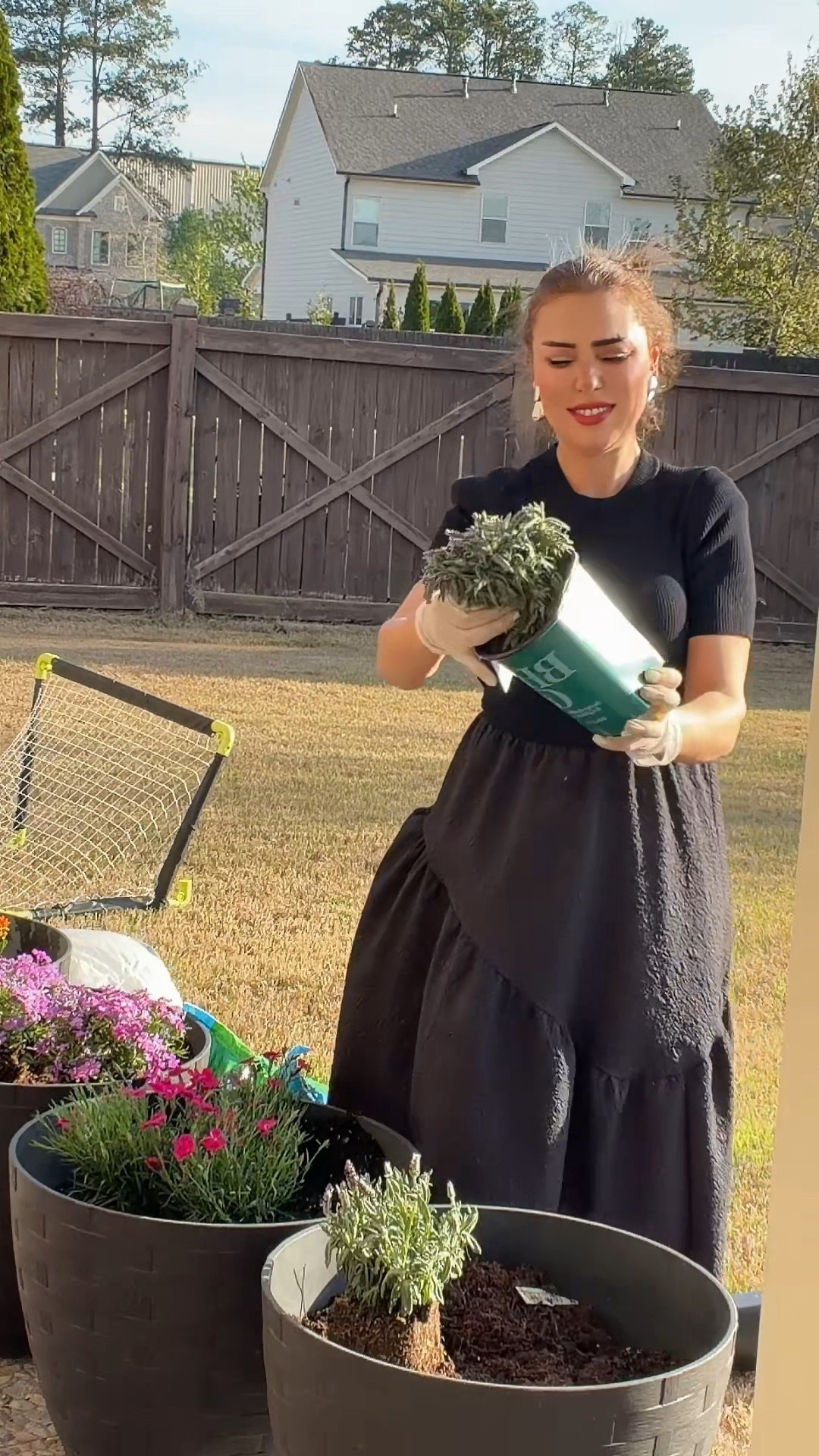 Miracle-Gro Potting Mix, For Indoor or Outdoor Potted Plants, Flowers, Shrubs, 25 qt.

There were four large pots in the garden, and I planted flowers in them with great pleasure and joy. I bought these beauties from Walmart; they turned out so lovely—colorful and vibrant. Don't you think?

#LTKActive #LTKdayinmylife #LTKHome