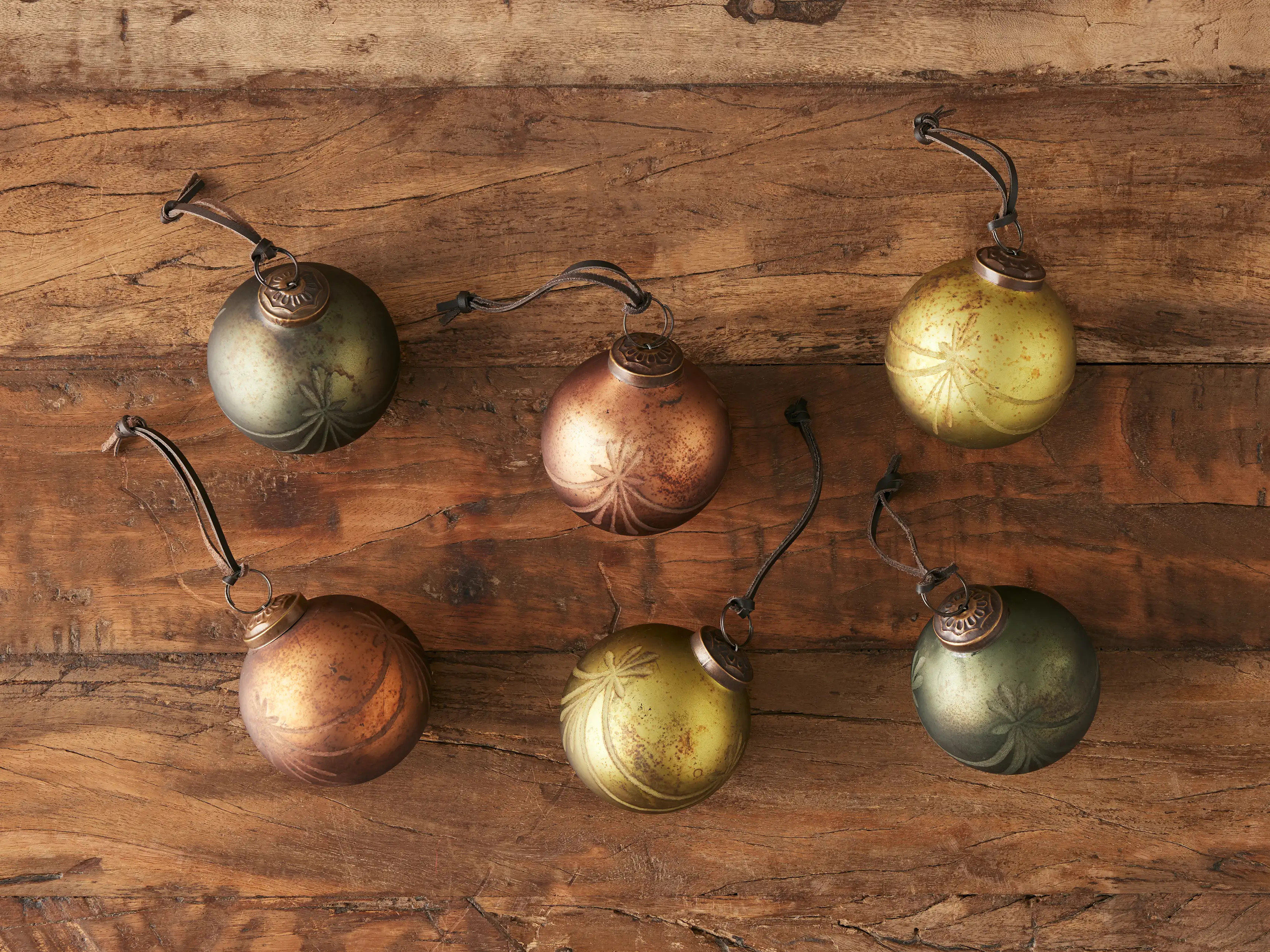 Warm Star Ornaments (Set of 6) | Arhaus