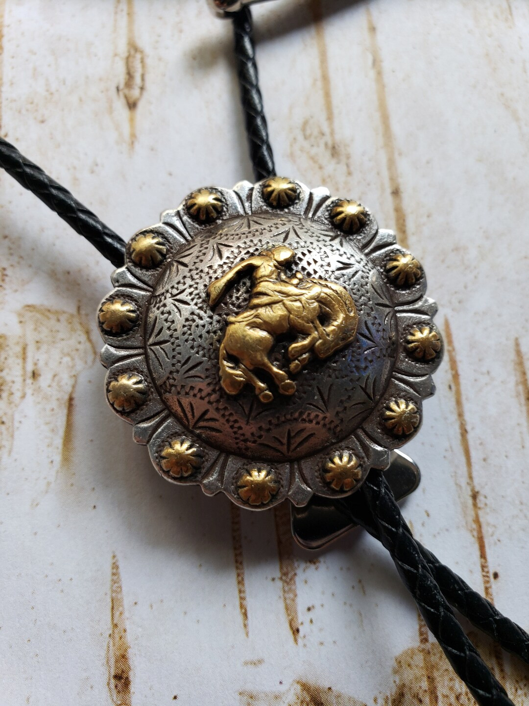 New for 2021 Bucking Bronc Rider Bolo Tie - Etsy | Etsy (US)