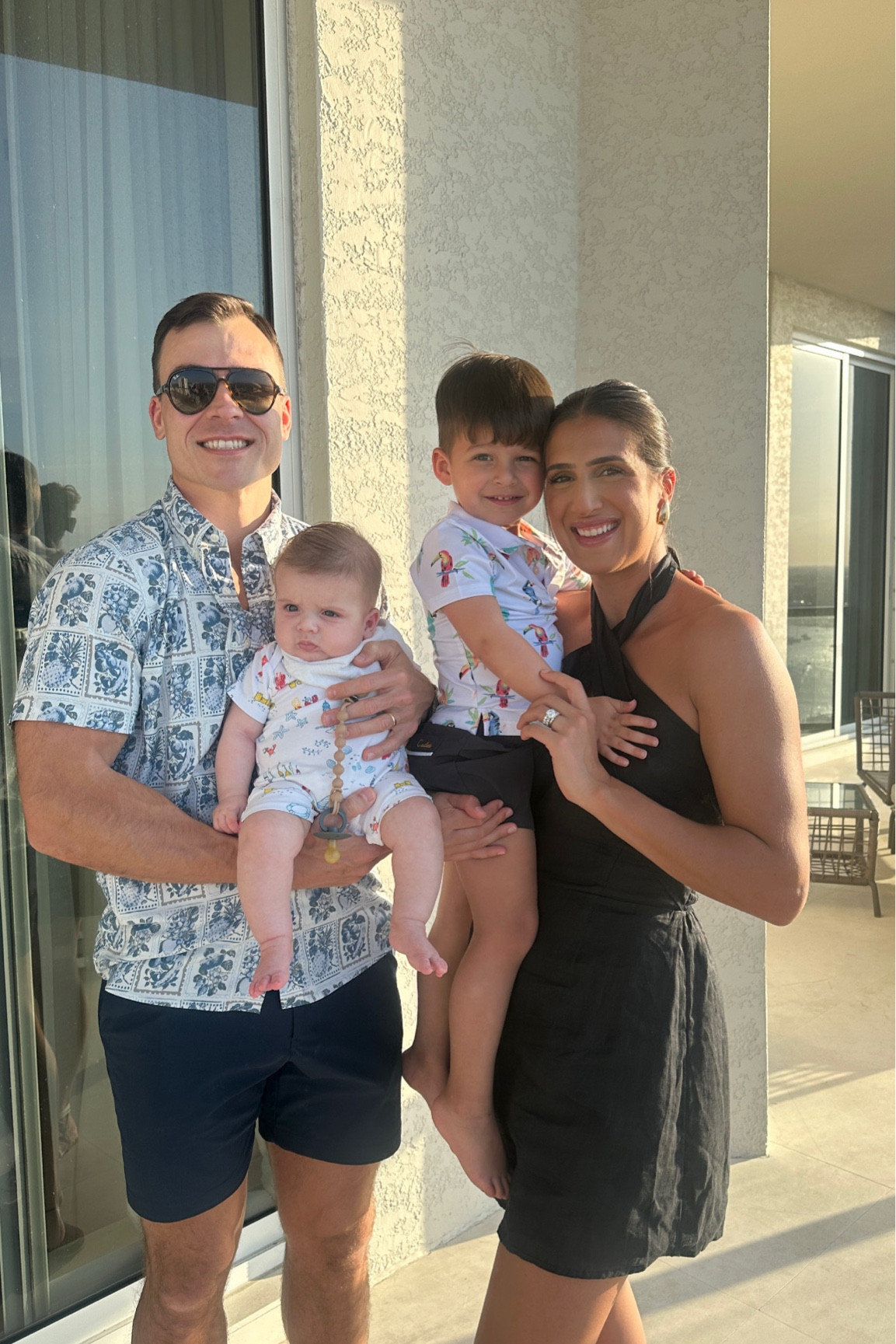 Family vacation outfits, black dress, summer baby onesie, toddler polo

#LTKKids #LTKFamily #LTKMens