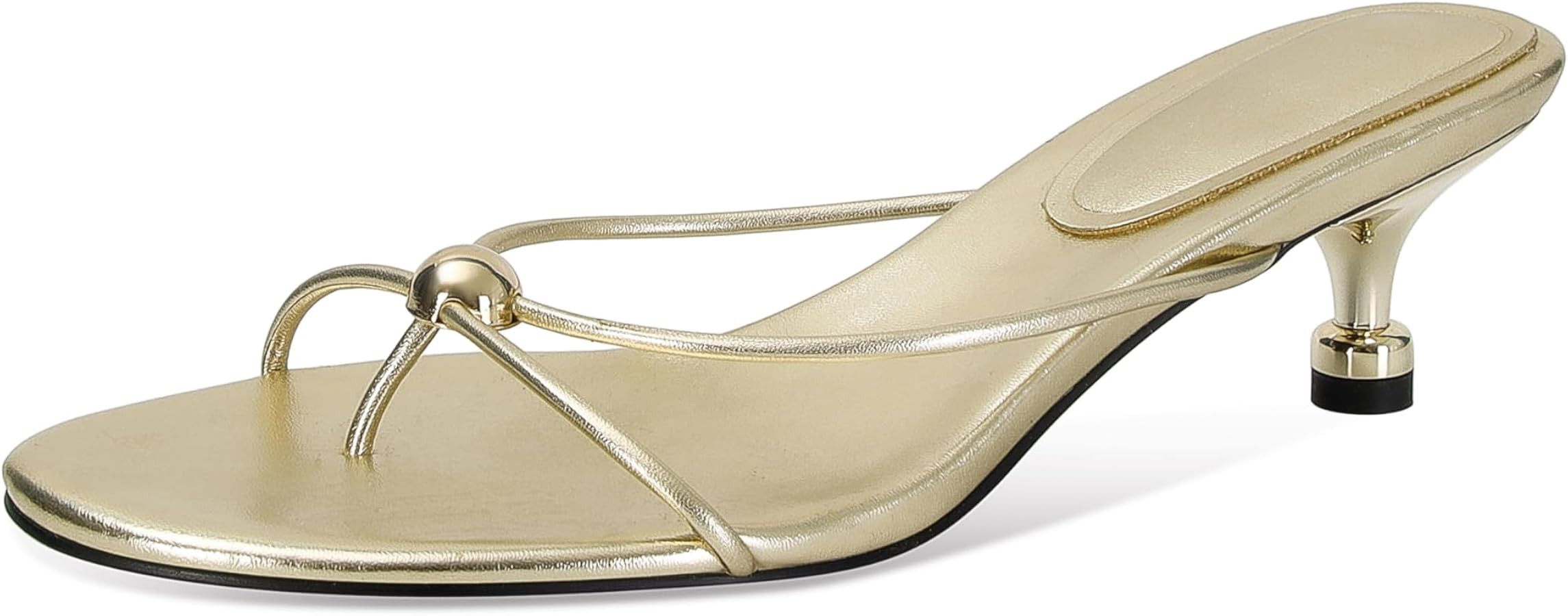 SOVANYOU Kitten Heel Sandals for Women Open Toe Flip Flop Heels Slip-on Thong Heeled Sandals | Amazon (US)