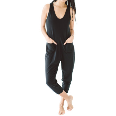 Smash + Tess The Saturday Romper Midnight Black | Well.ca