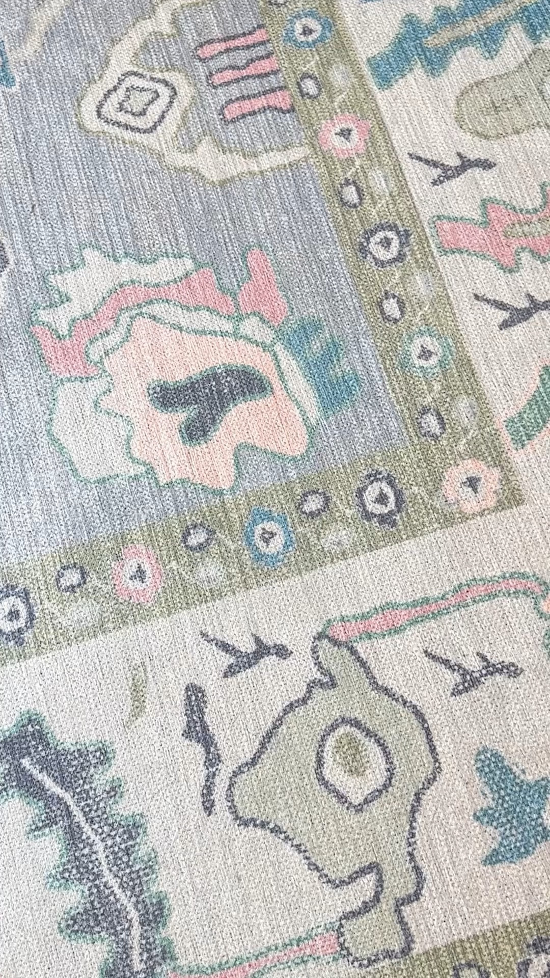 Affordable oushak style rug on sale! I have the 9x12 in our guest room 💗 blue rugs, pink rug, green rugs 

#LTKSaleAlert #LTKFindsUnder50 #LTKHome