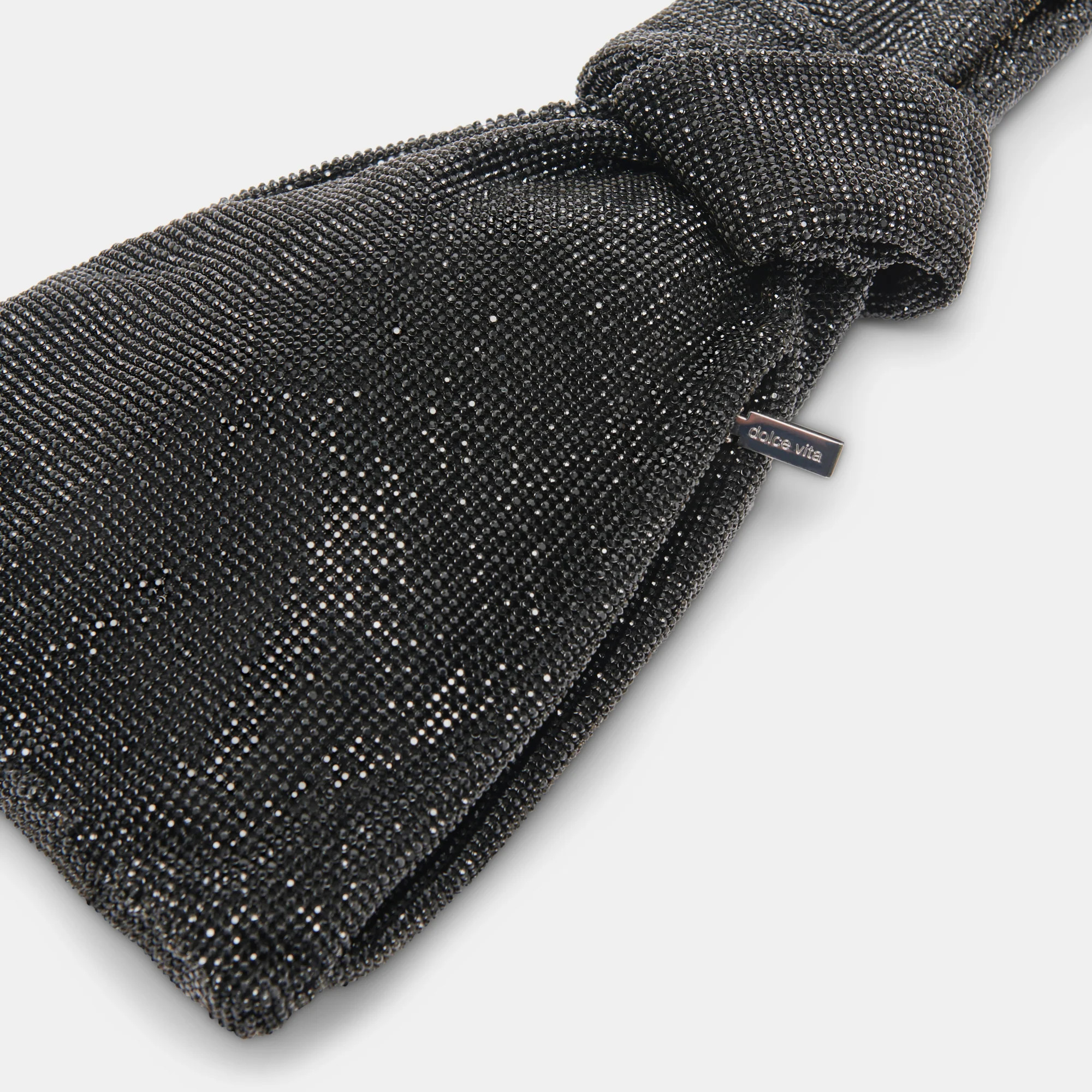 CLARRA HANDBAG BLACK MESH | DolceVita.com