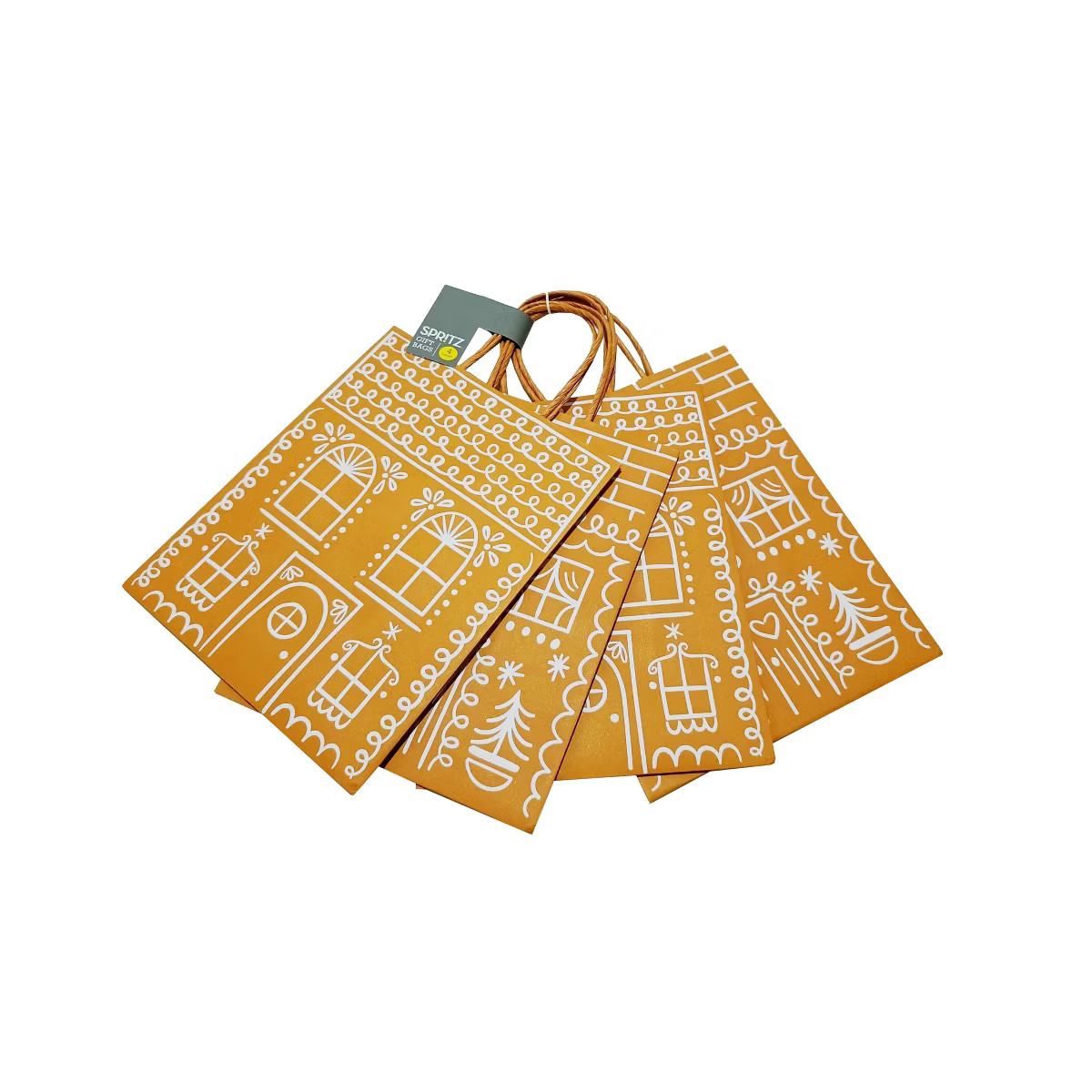 4pk Assorted Kraft Cub Bag - Spritz™ | Target