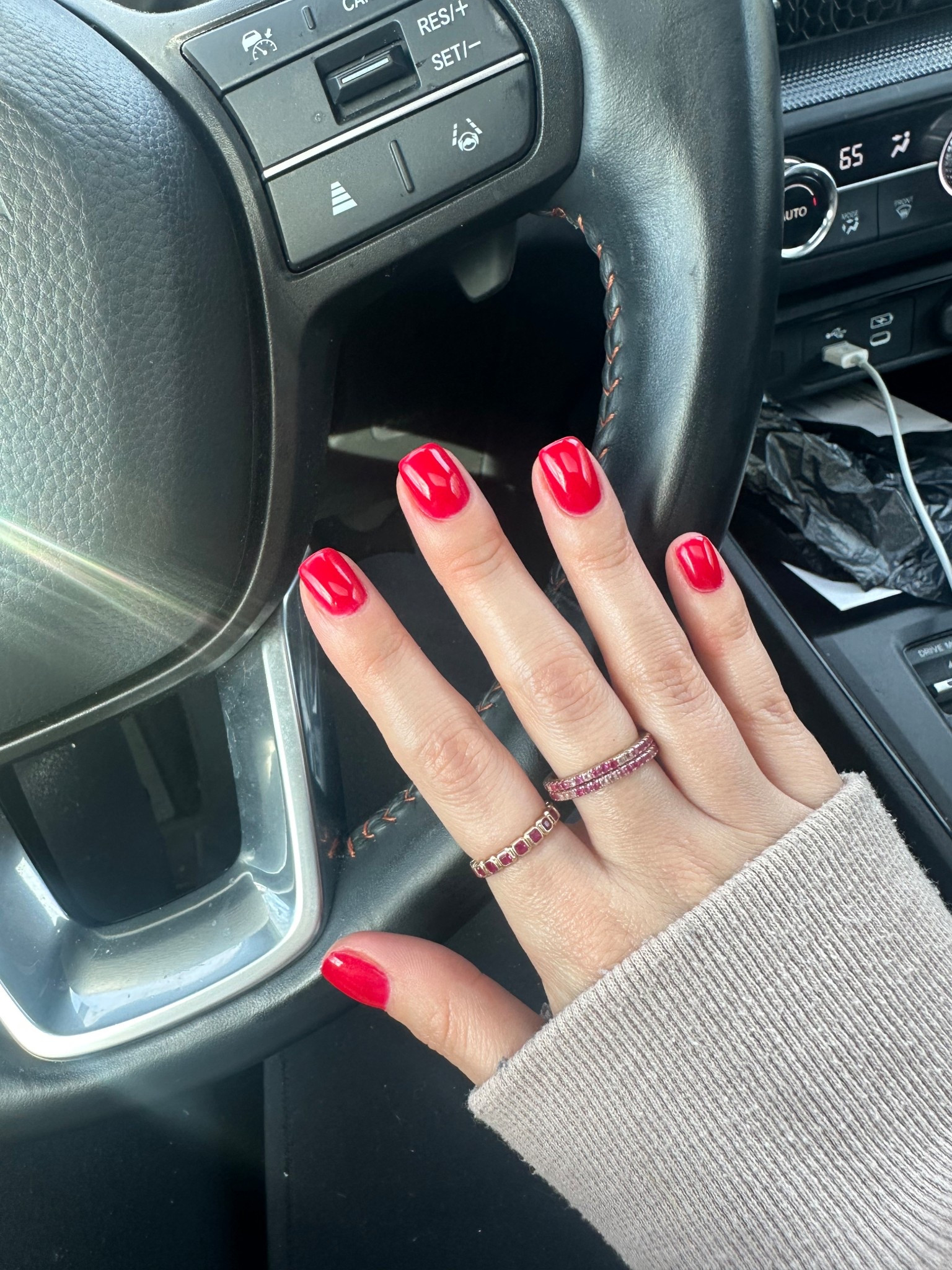 My everyday rings from Made By Mary!! #everydayjewelry #rings #birthstone 