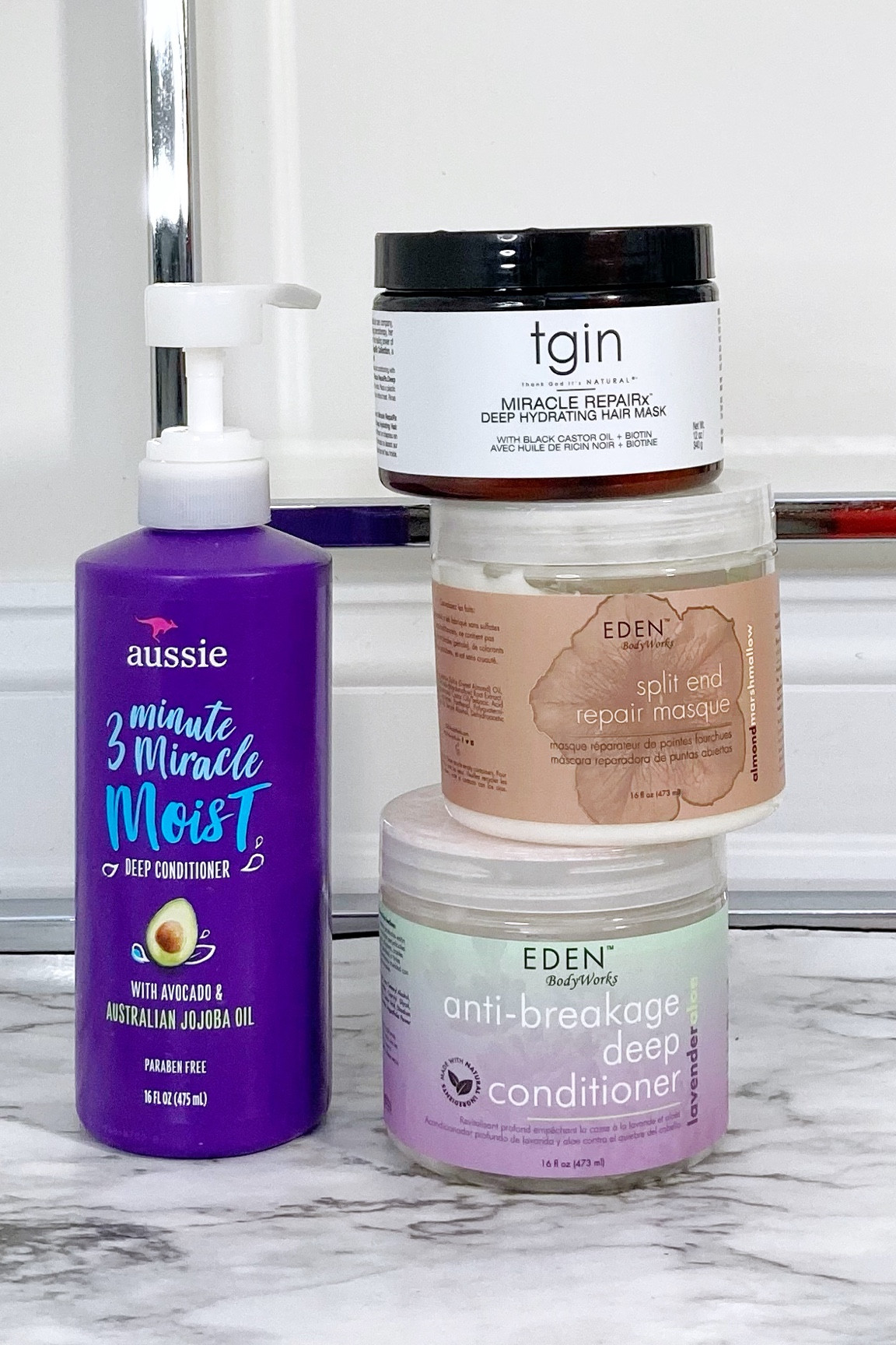 Deep conditioners I like to use on my relaxed hair.
#tgin #aussie #edenbodyworks

#LTKbeauty