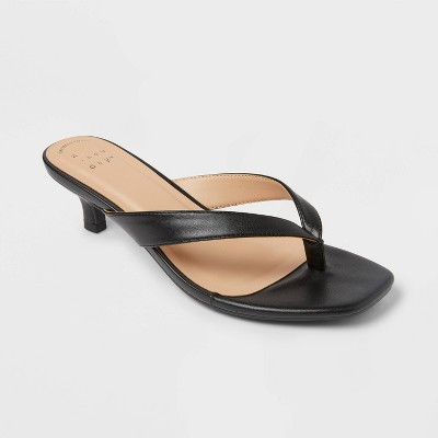Women’s Iona Heels with Memory Foam Insole - A New Day™ Black 9.5 | Target