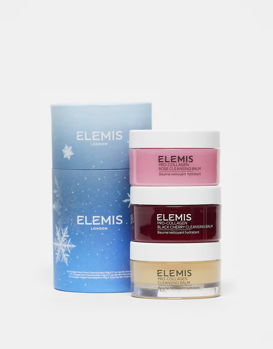 Elemis Balm & Bright Pro-Collagen Cleansing Balm Trio - 30% Saving-No colour | ASOS (Global)