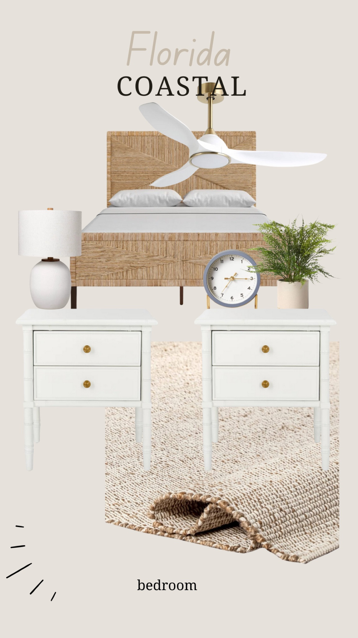 Coastal bed 
Coastal nightstand 
Coastal bedroom 
White nightstand 
Rattan bed

#LTKSaleAlert #LTKHome