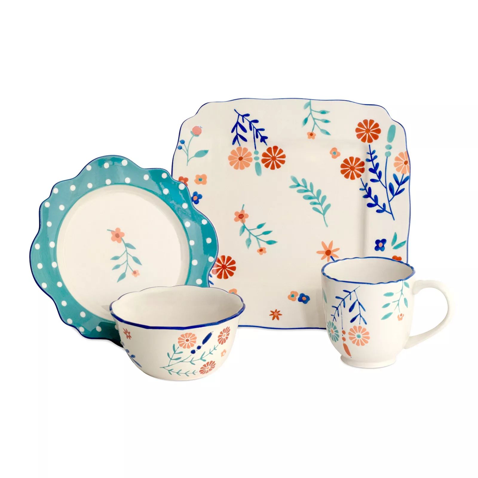 Baum Blossoming Floral 16 pc. Dinnerware Set | Kohl's