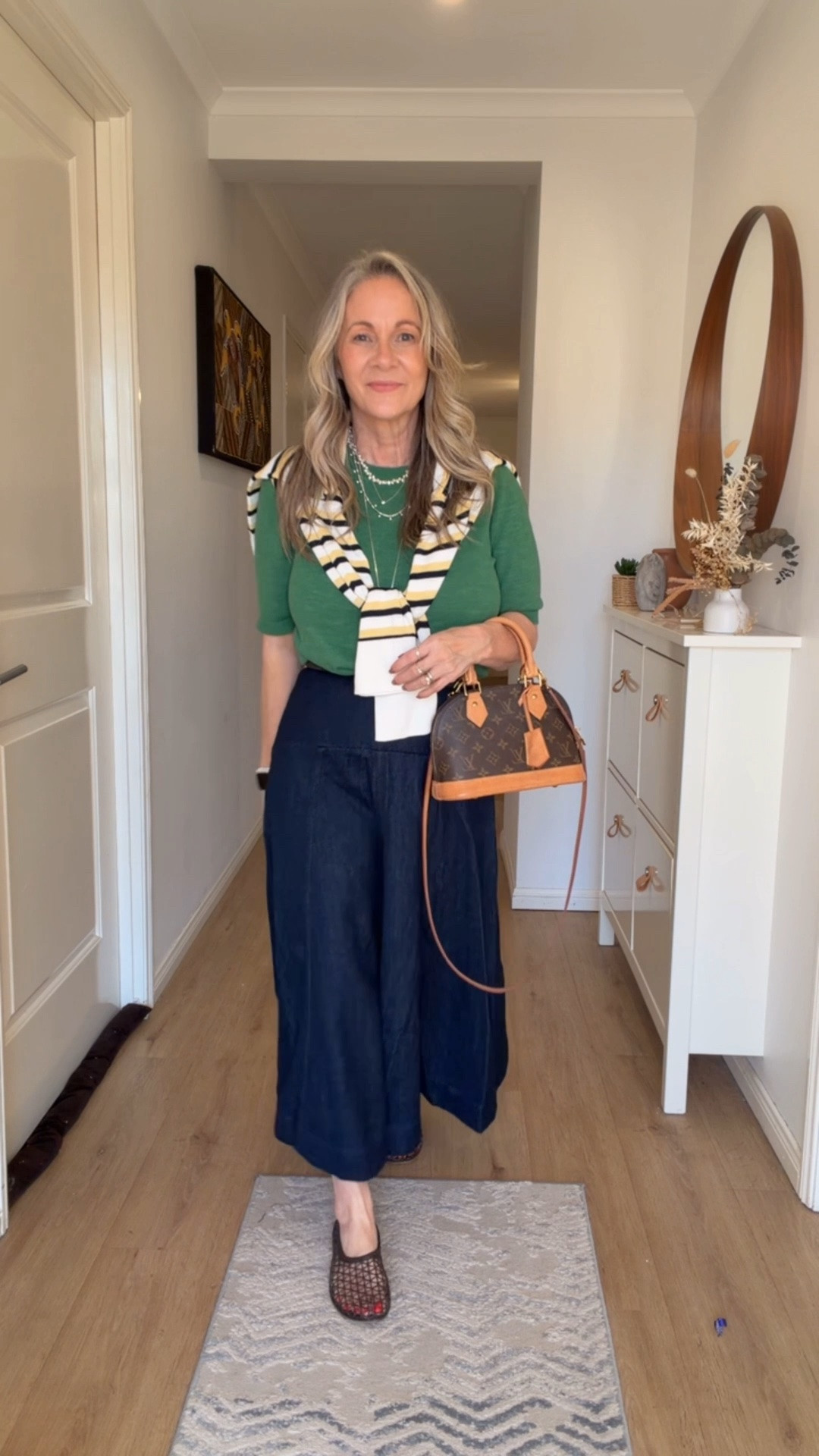 New season Target has arrived, and I’m loving this colour combination. The emerald green paired with navy feels fresh, classic and perfect for the warmer months. The striped knit adds a fun preppy touch that pulls the whole outfit together.

Sometimes it’s the simplest outfits and classic colour combinations that end up being the ones you wear on repeat.

#LTKaustralia #LTKover50style #LTKpetite
