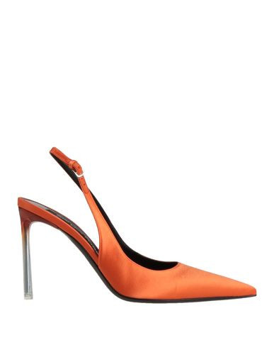 Sergio Rossi Woman Pumps Orange Size 7.5 Textile fibers | YOOX (US)