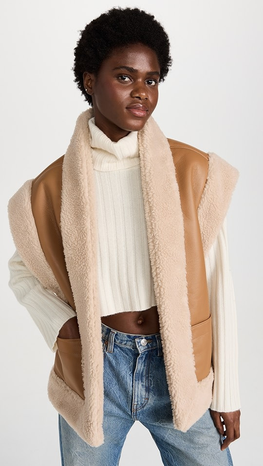 Sutton Faux Shearling Vest | Shopbop