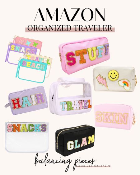 For the Amazon travel lover - travel bags - makeup bag - skincare bag - bag for stuff - bag for travel - bag for hair accessories - snack bag 

#LTKbeauty #LTKtravel #LTKitbag
