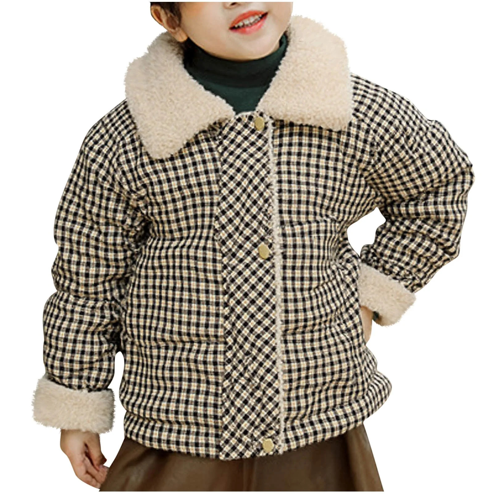 Cowsor Toddlers and Baby Girls' Midweight Field Jacket with Ruffle | Walmart (US)