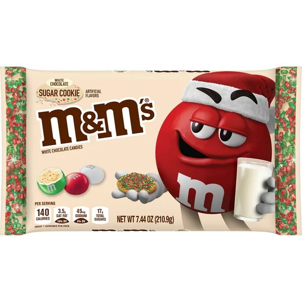 M&M'S Christmas White Chocolate Sugar Cookie Candy | Walmart (US)