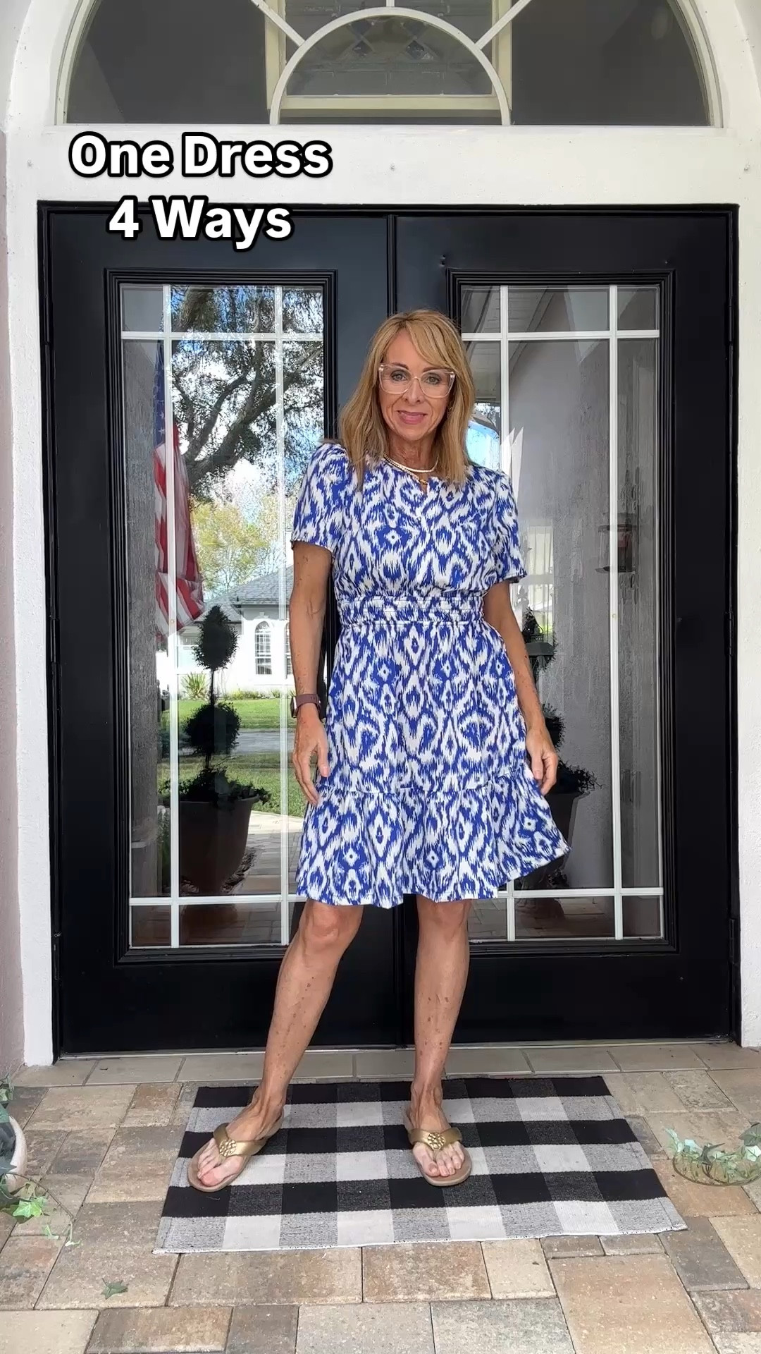 This cute dress styled 4 easy ways to work for all of your needs and events!
I love the neckline, the slight puff sleeve, the smocked waist, and it has pockets! The length is just right, I’m almost 5’4”. Wearing a small. 

#LTKWatchNow #LTKFindsUnder50 #LTKStyleTip