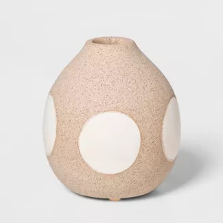3.9" x 3.5" Earthenware Circle Vase Brown/Cream - Project 62 | Target
