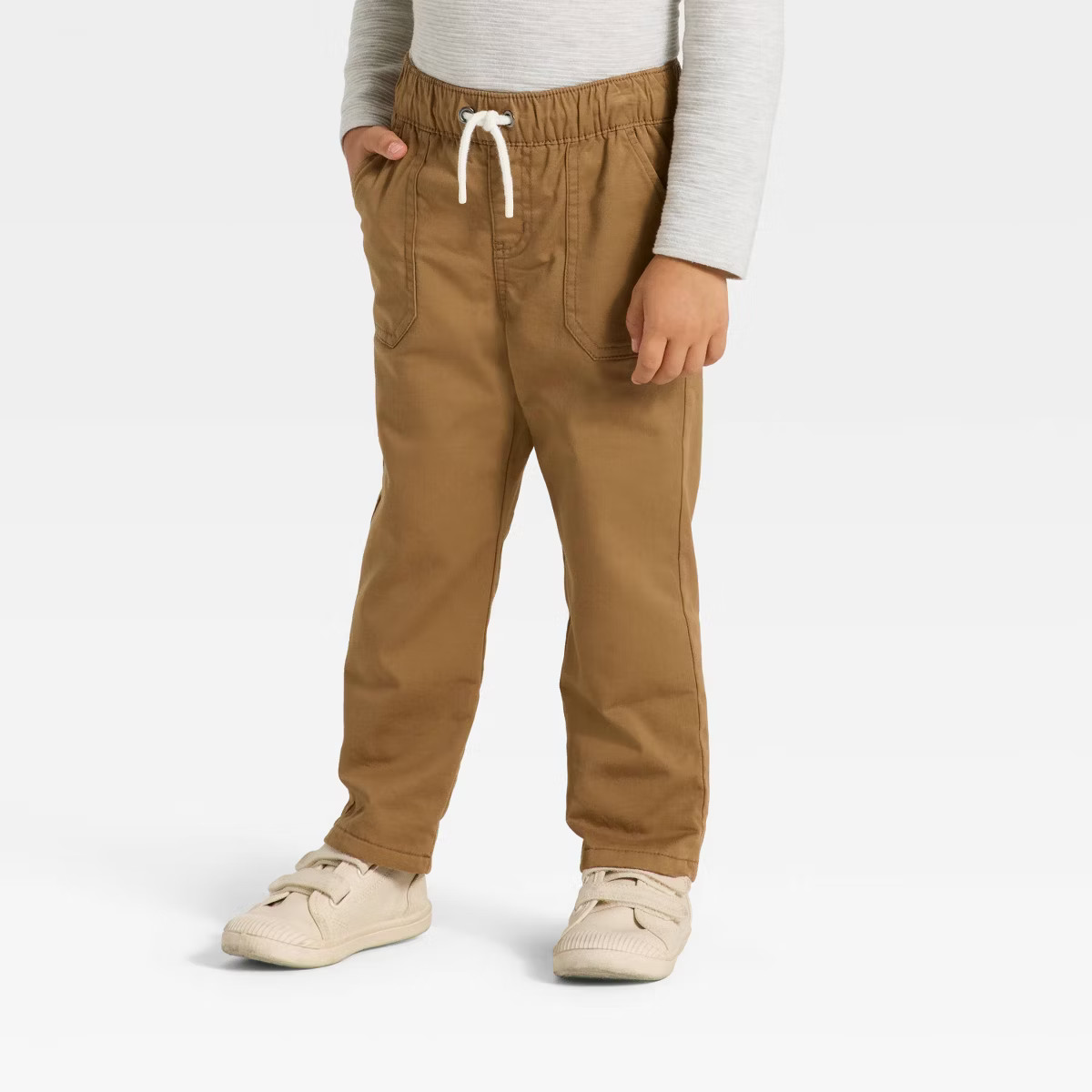 Toddler Boys' Lined Pants - Cat & Jack™ Brown 18M | Target