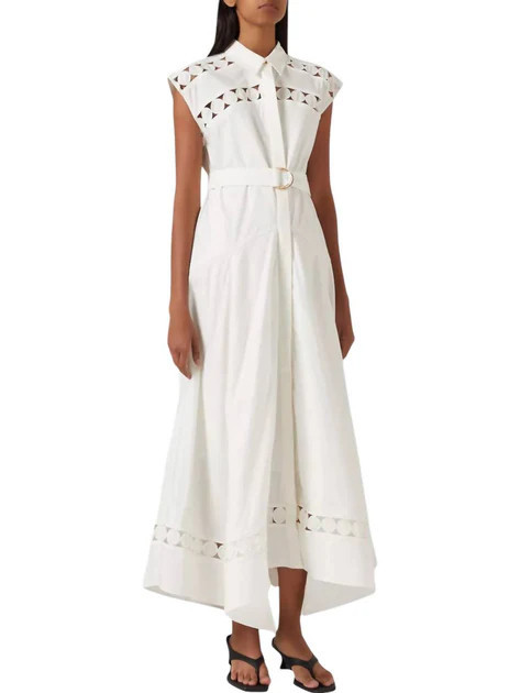 Keeling Dress In White | Shop Simon