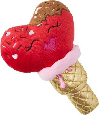 Frisco Valentine Ice Cream Plush Squeaky Dog Toy | Chewy.com