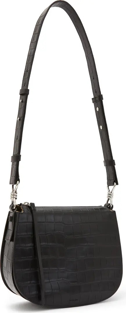 AllSaints Captain Leather Crossbody Bag | Nordstrom | Nordstrom