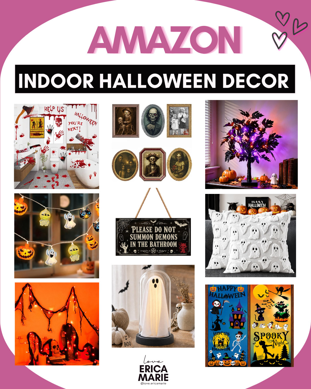 I’ve rounded up some of my favorite indoor Halloween decor finds that make it so easy to bring the spooky spirit into every corner of the house.

#SpookyHome #HalloweenDecor #FallVibes #CozyHome #HomeStyling #SeasonalDecor #IndoorDecor 

 #LTKSeasonal #LTKHome #LTKSaleAlert