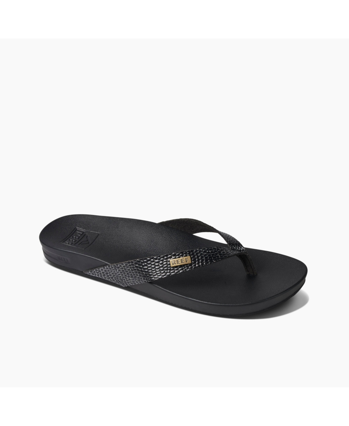 Reef Women's Cushion Court Flip-Flop Sandals - Black Sassy | Macy's Canada