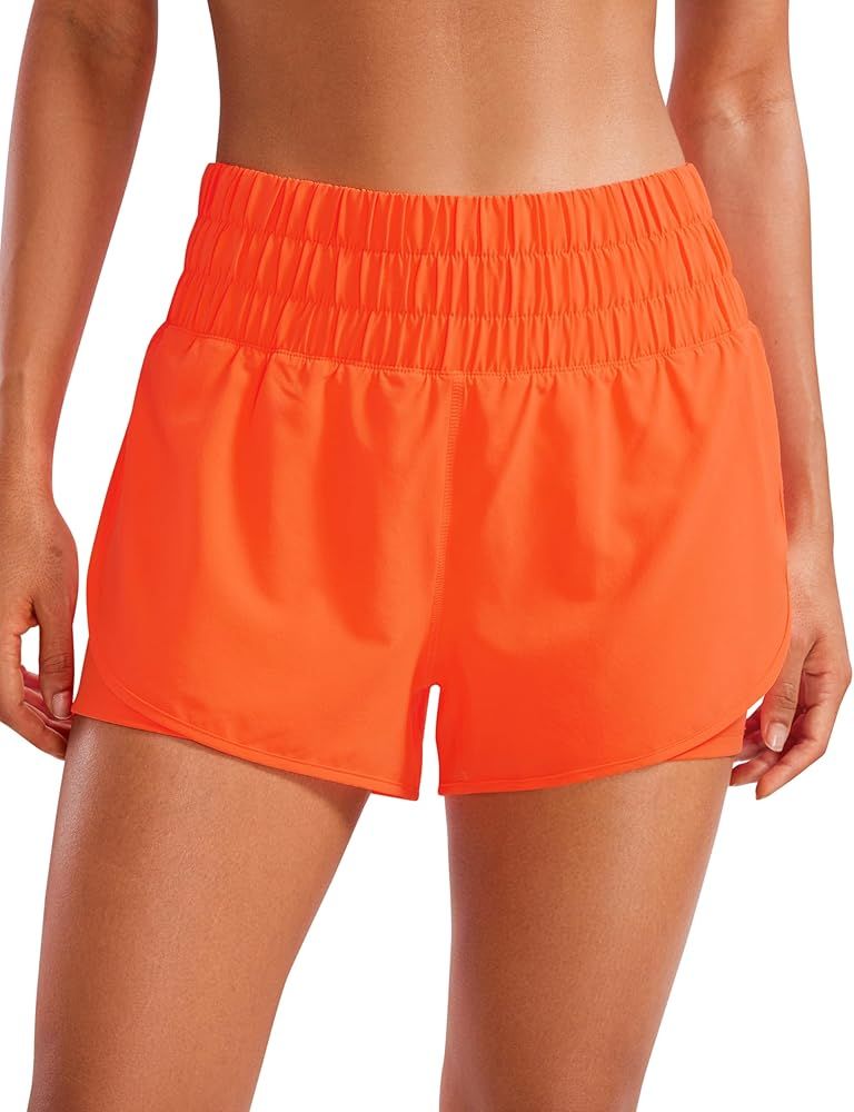 CRZ YOGA 2 in 1 High Waisted Running Shorts for Women 3" - Split Breathable Athletic Tennis Gym W... | Amazon (US)