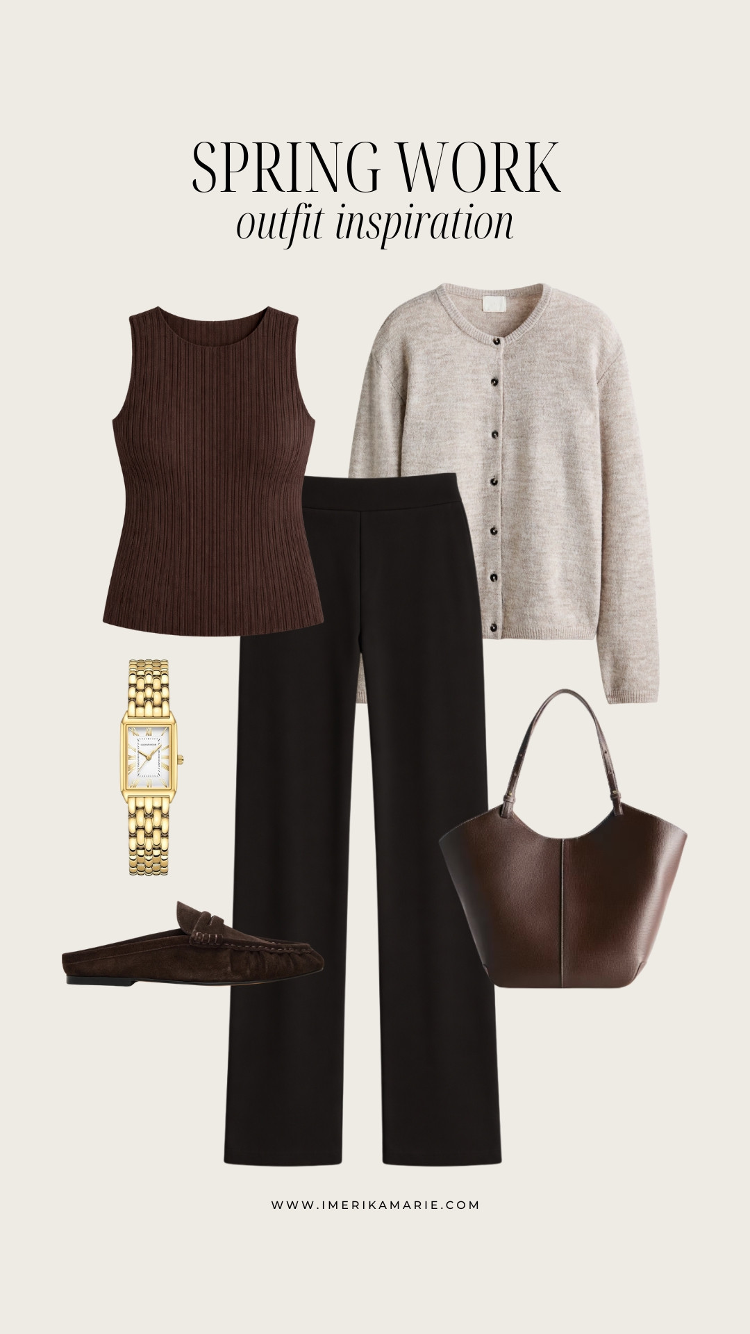 Spring Work Outfit

tank top, work pants, cardigan, and loafers. 

 

#LTKootd #LTKSeasonal #LTKWorkwear