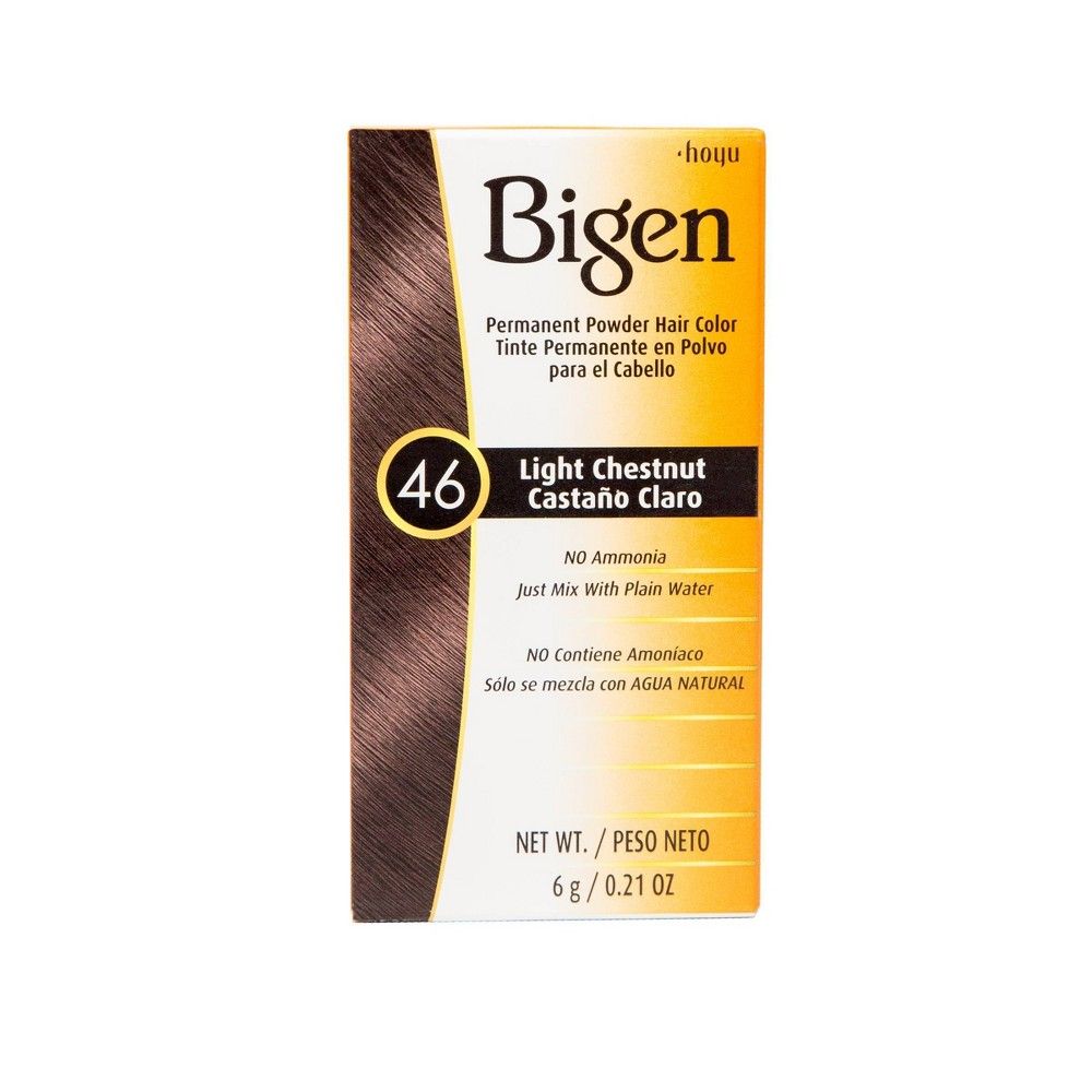 Bigen Permanent Powder Hair Color - 46 Light Chestnut - 0.21oz | Target