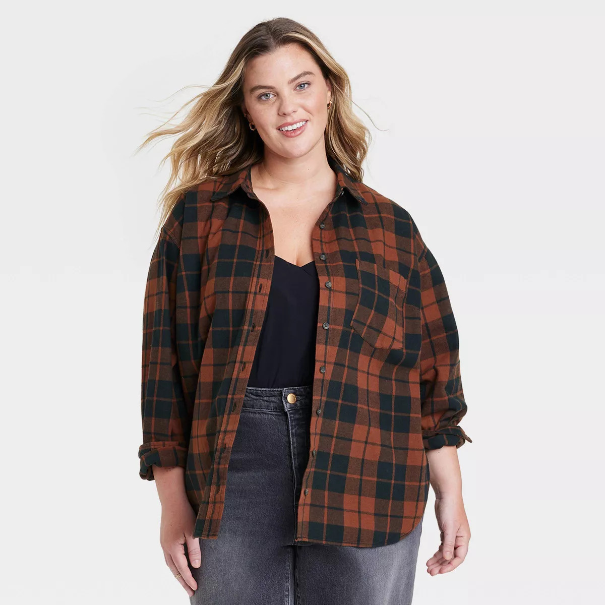 Women's Long Sleeve Flannel Button-Down Shirt - Universal Thread™ | Target