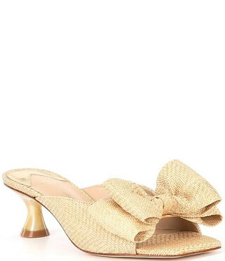 Alora Raffia Bow Sandals | Dillard's