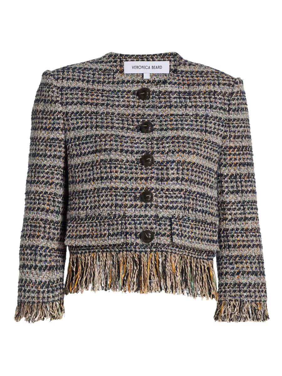 Lyons Tweed Fringe Jacket | Saks Fifth Avenue