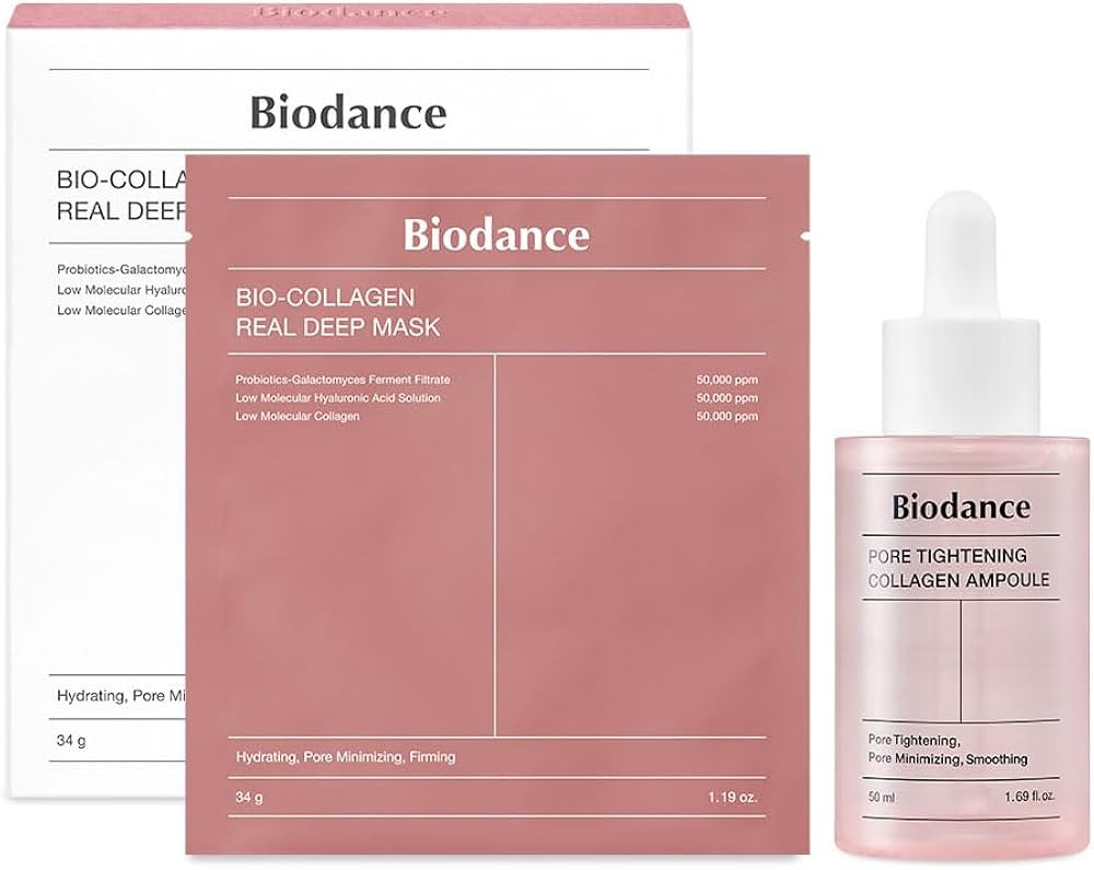 BIODANCE Collagen Duo: Bio-Collagen Real Deep Mask & Pore Tightening Collagen Ampoule | Amazon (US)