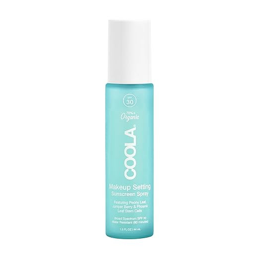 COOLA Organic Makeup Setting Spray with SPF 30, Hydrating Makeup Protection & Sunscreen made with... | Amazon (US)