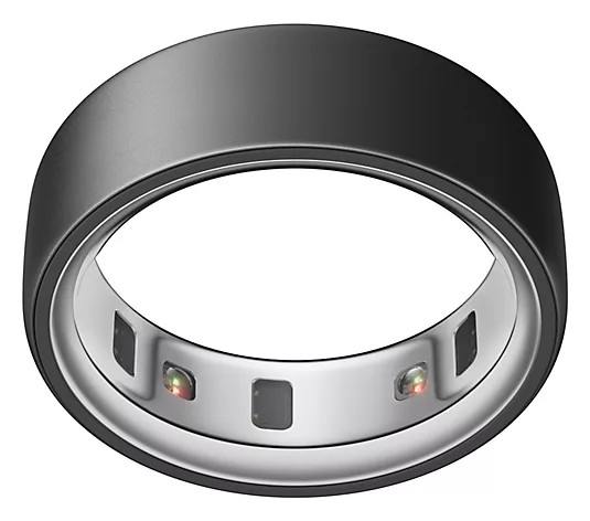 Oura Ring 4 Stealth Color Titanium Smart Ring w/2 Charging Docks - QVC.com | QVC