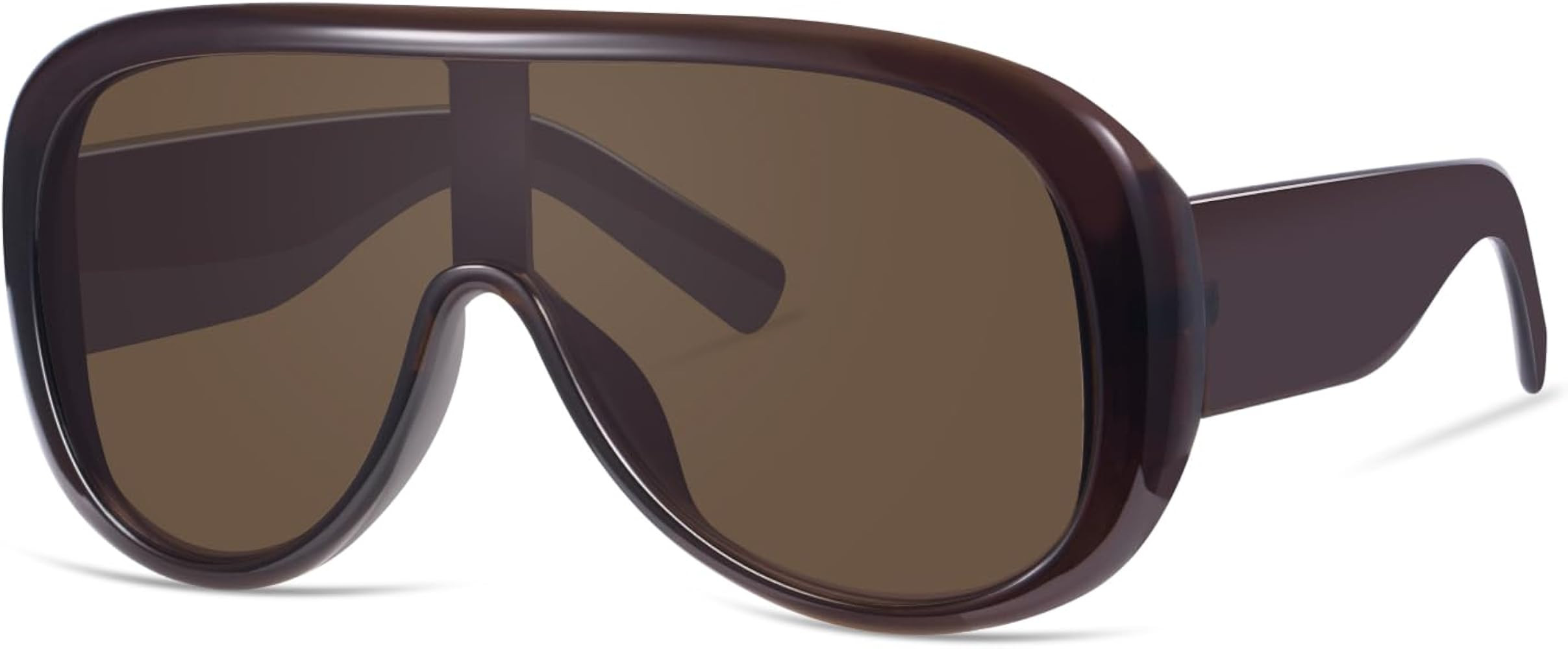 GRFISIA Trendy Oversized Shield Sunglasses for Women Men Fashion Sunnies | Amazon (US)